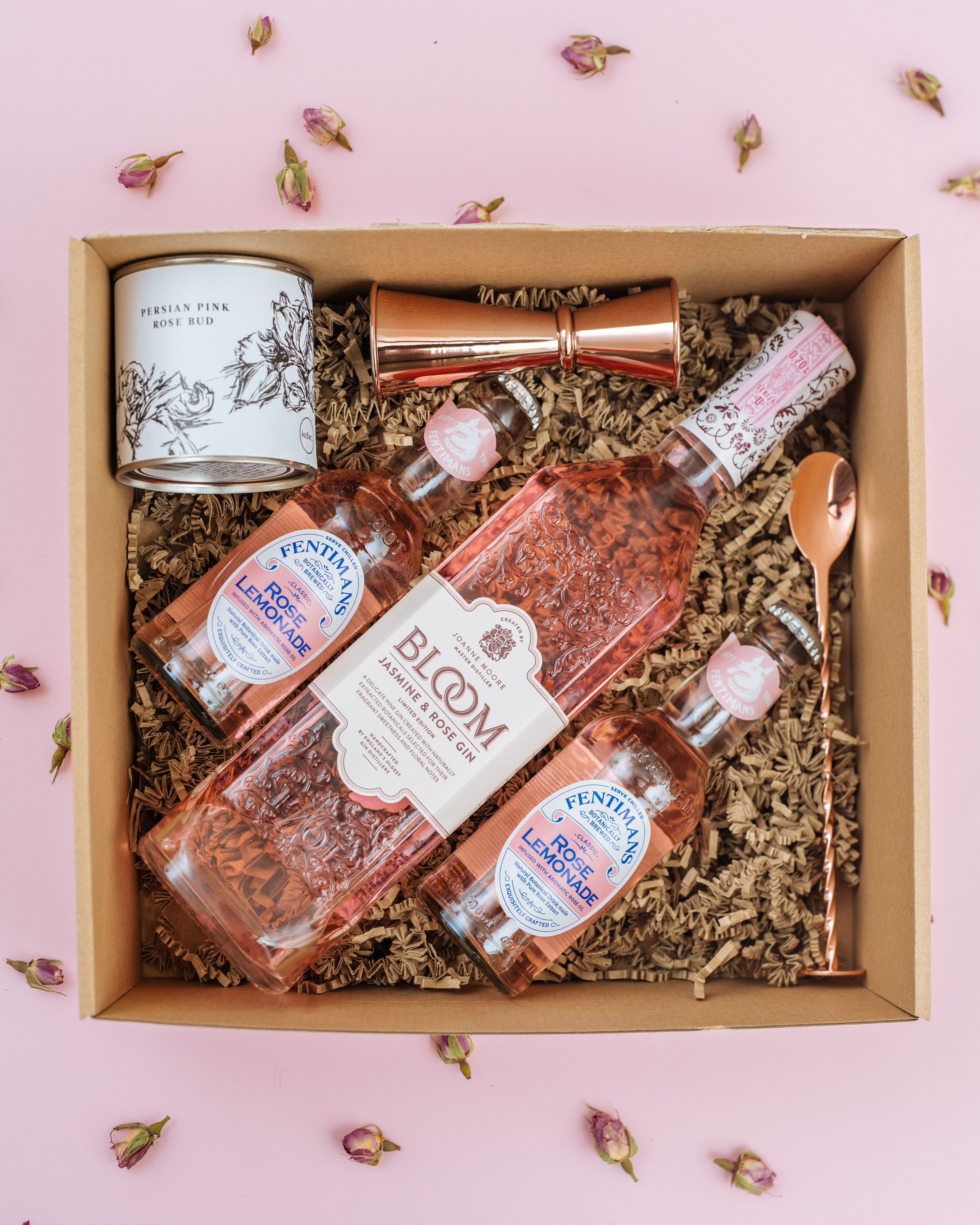 LOVE BOX - BLOOM JASMINE & ROSE GIN BOX 